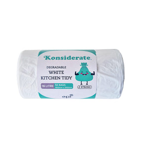 18L Degradable White Kitchen Tidy (1000 bags/ctn)