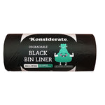 82L Heavy Duty Degradable Black Bin Liner (200 bags/ctn)