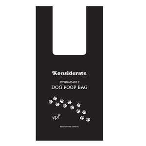 Black Dog Waste Degradable Handle Bag - 225 bags/roll