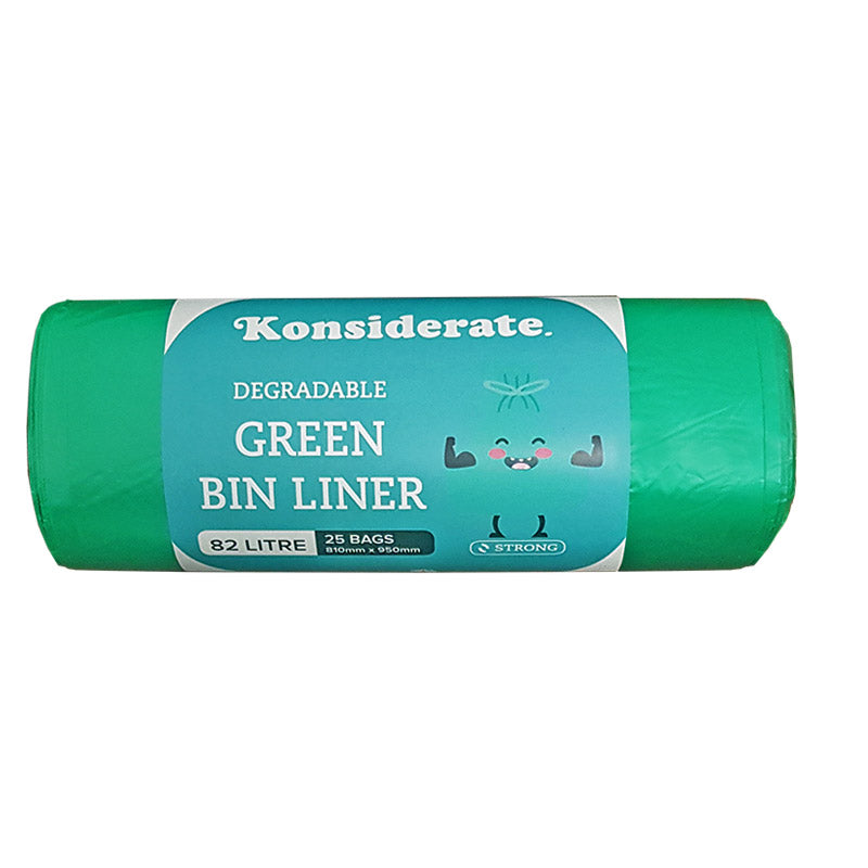 82L Degradable Green Bin Liner (250 bags/ctn)